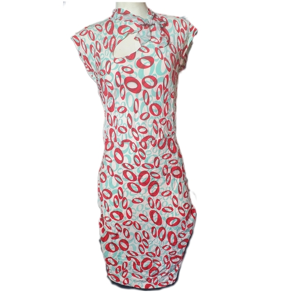 Vintage DVF Silk Mod Asian Style Dress - Picture 2 of 7